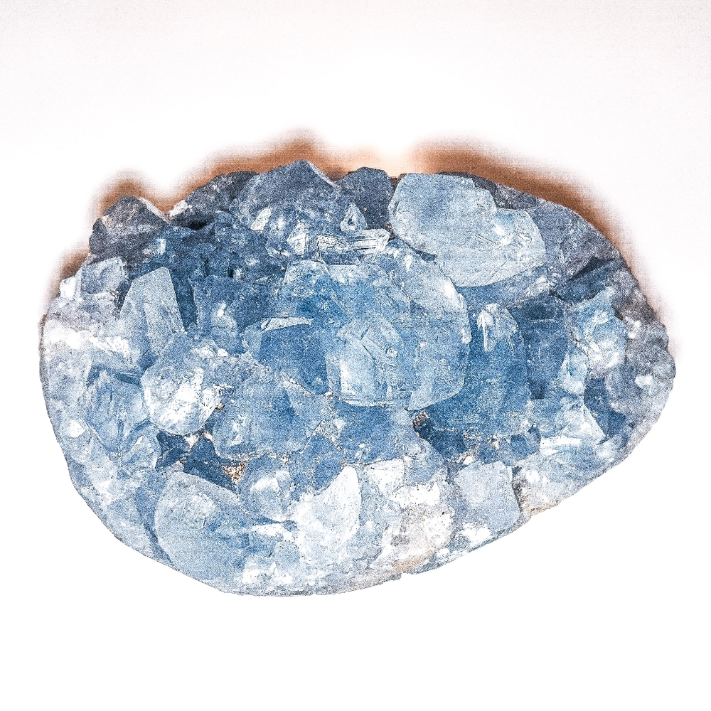 Natural Celestite Geode Egg 332.4g - Picture 7 of 8